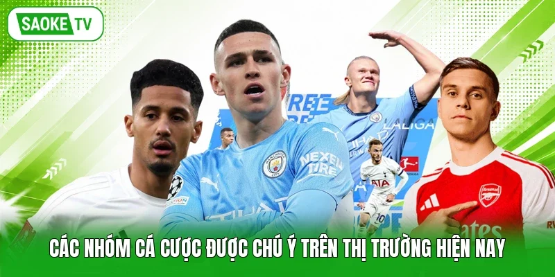 Các nhóm cá cược được chú ý trên thị trường hiện nay