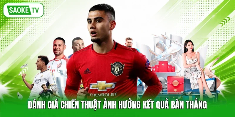 Đánh giá chiến thuật ảnh hưởng kết quả bàn thắng