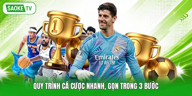Quy trình cá cược nhanh, gọn trong 3 bước